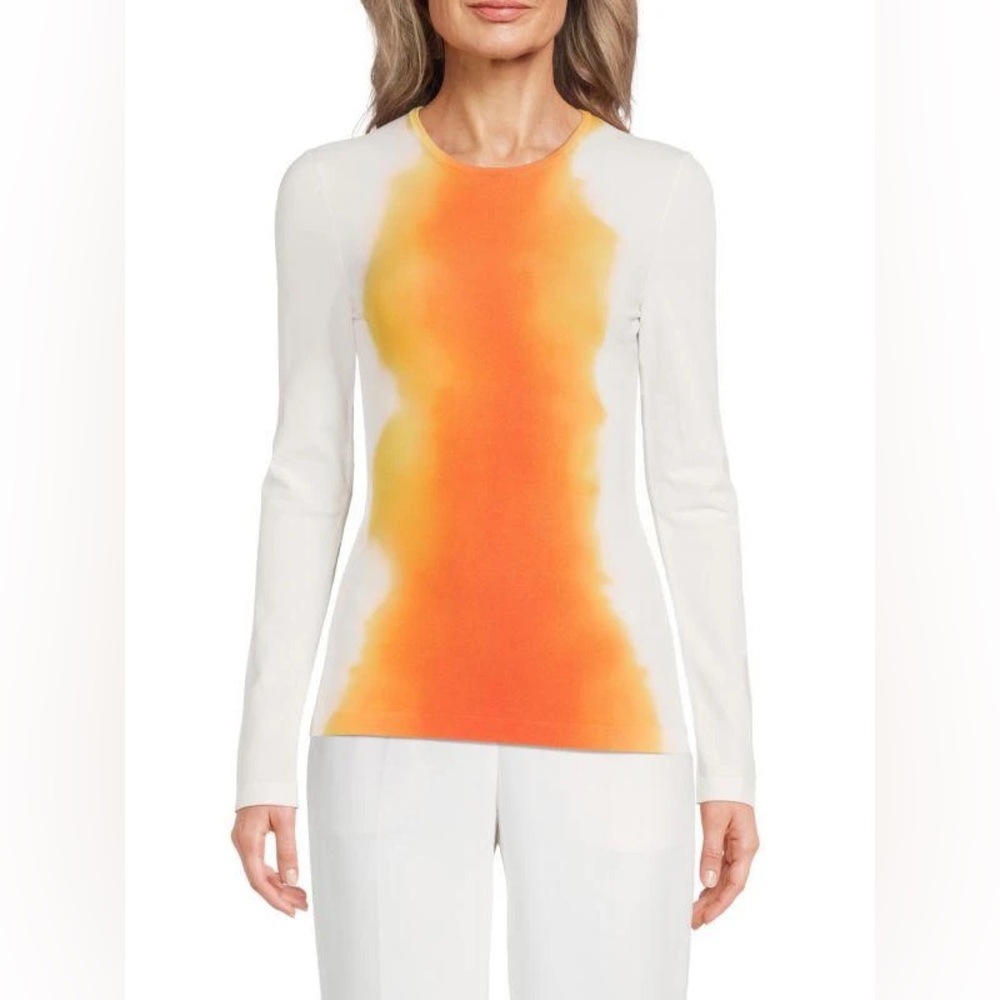Salvatore Ferragamo - Women’s Ombre Knit Long Sleeve Top size M